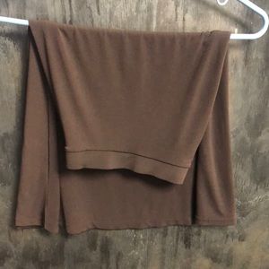 Chocolate brown skirt